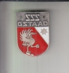 Schweizerische Ski Schule Gstaad (Emailierte Anstecknadel ca. 1950)