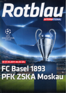 FC Basel - PFK ZSKA Moskau, 31.10. 2017, CL Group stage, St. Jakobpark, Official Programme