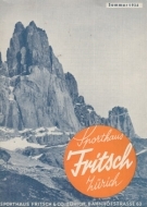 Sommer 1934 - Sporthaus Fritsch Zürich, Katalog