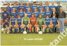 FC Luzern 1979/80 (Teampostkarte, Sponsor: Copyma Kopiergeräte AG, mit Autogramm von Gody Waser)