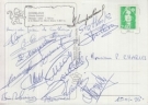 Amicales pensée de Combloux 12.01 1996 (Carte postales avec 16 autogrammes de champion cycliste)