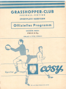 Grasshoppers-Club Zürich - FC Grenchen, 5. März 1961, NLA, Sportplatz Hardturm, Offizielles Programm