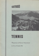 Gstaad 1956 - Tournoi International de Tennis - Programme officiel
