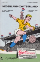 Nederland - Zwitserland, 17.10. 1965, Olympisch Stadion Amsterdam, Officieel Programma