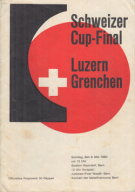 FC Luzern - FC Grenchen, Cupfinal, 1960, Stadion Wankdorf - Offizielles Programm