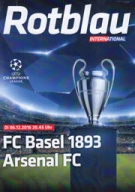 FC Basel - Arsenal FC, 6.12. 2016, CL - Group stage, Stadion St.Jakob Park, Offizielles Programm