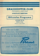 Swiss Old Timers - Grasshoppers Sen. I, 11.5. 1968, Jubiläumsspiel, Hardturm Stadion, Offizielles Programm