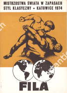Mistrozostwa Swiata w Zapasach styl klasyczny Katowice 1974 (Official Programm f. Wrestling World Championship)