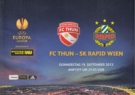 FC Thun - SK Rapid Wien, 19.9. 2013, UEFA Europa Leauge Group stage, Stadion Thun, Offizielles Programm