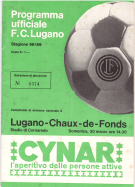 FC Lugano - FC Chaux-de-Fonds, NLA, 30.3. 1969, Stadion Cornaredo, Programma ufficiale