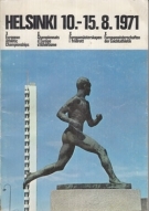 X. European Athletic Championships Helsinki 10. - 15.8. 1971, Official Programme