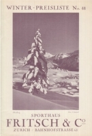 Sporthaus Fritsch & Co Zürich - Winter-Preisliste No. 48 (ca. 1929)