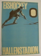 Eishockey - Hallenstadion (1950er Jahre) - Affiches/Plakat/Poster (Vordruck)