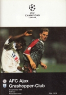AFC Ajax - Grasshopper-Club, 25.9. 1996, Champions League, Amsterdam Arena, Official Programme