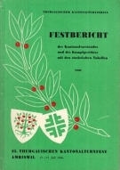 25. Thurgauisches Kantonalturnfest Amriswil 1946 - Festbericht mit statistischen Tabellen