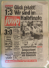 EM in Schweden Deutschland : Holland 1:3 (Donnerstag FUWO, Die Fussball-Zeitung, 19. Juni 1992)
