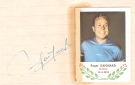 Roger Gaignard (France - 13.4. 1933) Sammelbild des VELO GUM + Signatur