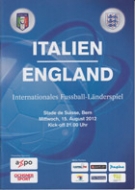 Italien - England, 15.8. 2012, Friendly, Stade de Suisse Bern, Offizielles Programm
