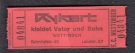 FC Wettingen - (evtl. vs. FC Luzern). ca. 1970 (Werbung: Rykart kleidet Vater und Sohn - Wettingen, Bahnhofstr. 49)