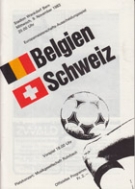 Schweiz - Belgien, 9.11.1983, EC Qualf. France 84, Wankdorf Bern, Offizielles Programm