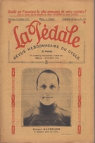 Ernest Kaufmann le champion suisse de vitesse (La Pédale, Revue hebdomadaire du cycle, No.175, 9 Fev. 1927)