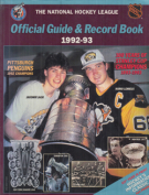 The National Hockey League - Official Guide & Record Book - Season 1992-93