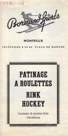 Bornand Sports Montreux, Place du Marché - Patinage a Roulettes / Rink Hockey (Catalogue de 1953)