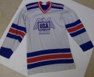 USA Ice Hockey National Team Shirt ca. 1976 - Sandow Sporting Knit (Size Small, 50% Nylon, 50% Cotton)