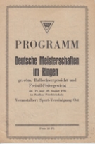 Deutsche Meisterschaften im Ringen (gr.-röm. Halbschwergewicht und Freistil-Federgewicht am 19. und 20. August 1935