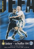 Inter - Schalke 04, 3.3 1998, Quarti di Finale Coppa UEFA, Stadio San Siro, Official Programm