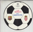 AS Monaco - FC Barcelone / UEFA Champions League (Carte de menu pour le diner du 12 avril 1994)