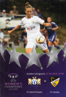 FC Zürich Frauen - FC Honka, 27.09. 2018, Womens Champions League, Offizielles Programm