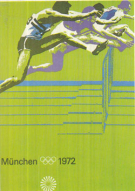 Olympische Spiele München 1972 - Plakat: Leichtathletik (Format 118 x 83 cm)