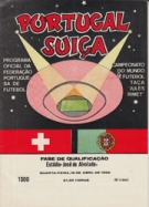 Portugal - Suica, 16 abril 1969, WM-Qualifikation, Official Programm, Estadio José de Alvalade