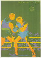 Olympische Spiele München 1972 - Plakat: Boxen (Format 118 x 83 cm)