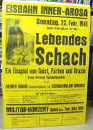 Eisbahn Inner - Arosa, Sonntag, 23. Feb. 1941, Lebendes Schach - Ein Eisspiel von Geist, Farben und Grazie
