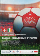 Suisse - République d’Irlande, 15.10. 2019, UEFA Euro Qualf. 2020, Stade de Genève, Programme officiel