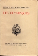 Les Olympiques (Première et deuxieme Olympique) illustrée de 3 Lithographies