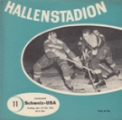 Schweiz - USA (A.H.A.U.S. Overseas-Team 1955), 18.2. 1955, Hallenstadion Zürich, Offizielles Programm