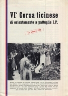 VI. Corsa ticinese di orientamento a pattuglie I.P. - 12 ottobre 1952, Programma ufficiale