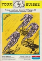 Tour de Suisse 11 guigno1985 - Programma di prologo a Locarno y primi ettappa