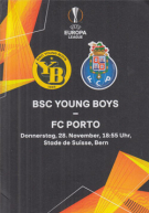 BSC Young Boys - FC Porto, 28.11. 2019, EL - Group Stage, Stade de Suisse Bern, Official Programme