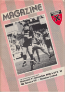 NE Xamax FC - Dundee United, 11.12. 1985, 1/8 Final UEFA Cup, Stade de la Maladière, Programme officiel