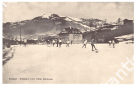 Gstaad - Eisbahn und Hotel Bellevue (Photo-Postkarte ca. 1920)