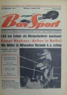 Box Sport 1955 - Amtl. Organ d. Deut. Amateur-Box-Verbandes d. BDB (Nr. 1-52, fehlt Nr. 3,5, 8, 22)