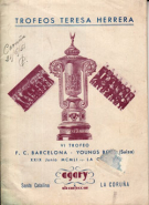 VI Trofeos Teresa Herrera - 29.6 1951 La Coruna (FC Barcelona vs BSC Young Boys, Programma official)
