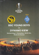 BSC Young Boys - Dynamo Kiev, 2.11. 2017, EL Group stage, Stade de Suisse Bern, Offizielles Programm