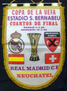 Real Madrid C.F. - Neuchatel Xamax FC, Copa de la UEFA Estdadio S. Bernabeu, 1/4 Final, 5. + 19.3. 1986