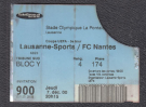 FC Lausanne-Sports - FC Nantes, 7.12. 2000, Coupe UEFA, Stade Olympique, Tribune Sud