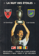 Neuchatel Xamax - L’equipe des etoiles (en hommage a Ulli Stielike), 2.5. 1989, Maladiere, Programme officiel